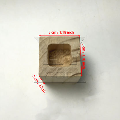 BQLZR  Closed Square Hole Wood Furniture Lifter Bed Table Riser Add 5cm