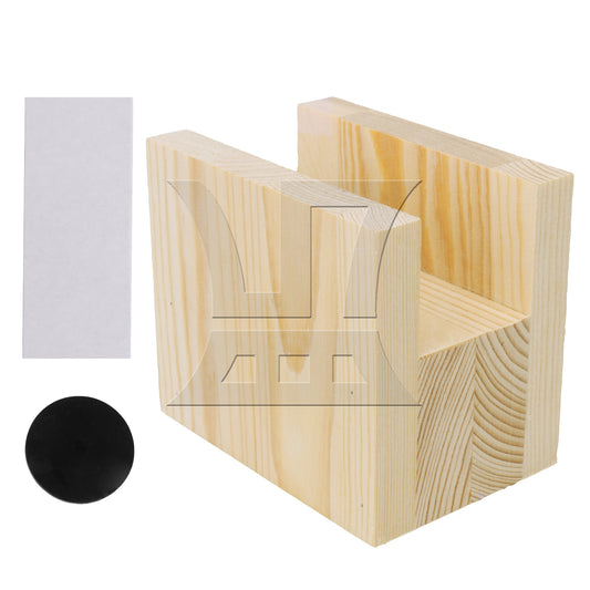 BQLZR 4cm Groove Wood Cube Furniture Lifter Bed Sofa Table Riser Heighten 5cm