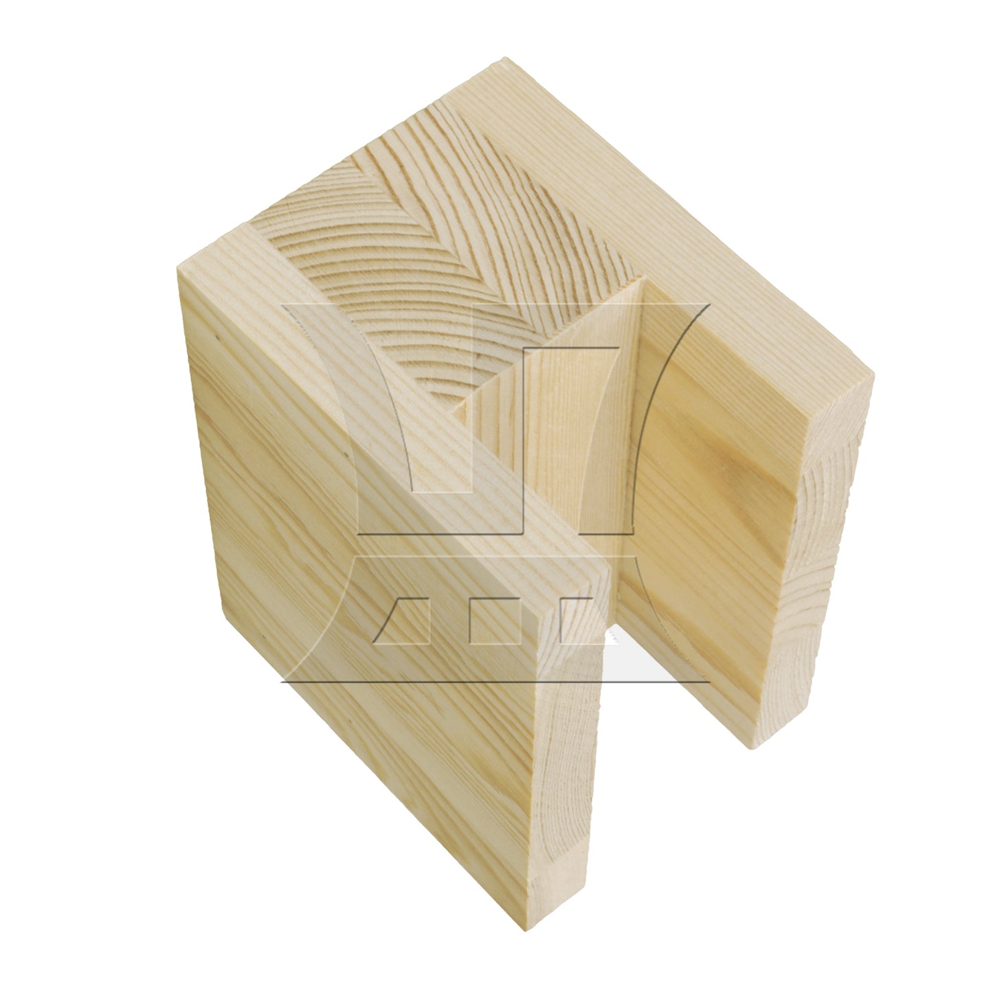 BQLZR 4cm Groove Wood Cube Furniture Lifter Bed Sofa Table Riser Heighten 5cm