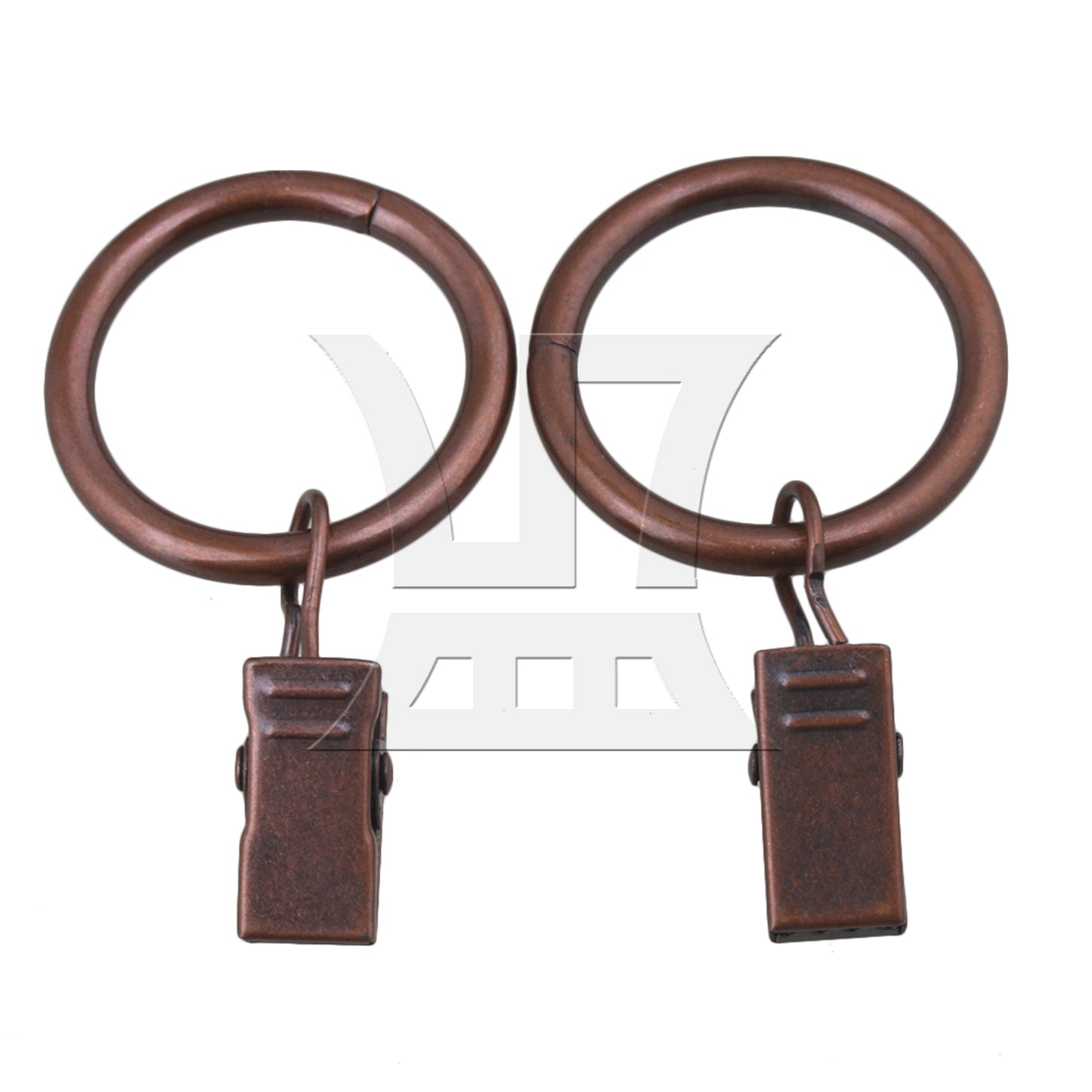 BQLZR 20PCS 25mm ID Red Curtain Rod Clips Rings Drapery Hook with Clip BQLZR