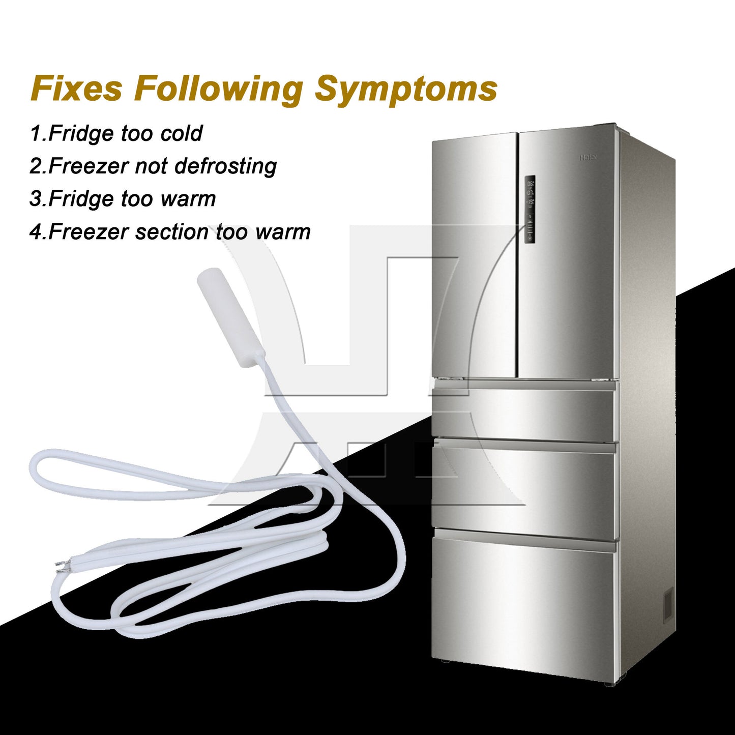 BQLZR Refrigerator Temperature Sensor Replacement for WR55X10026 White