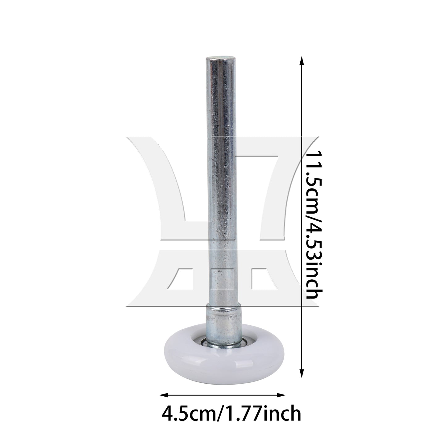 BQLZR  4.53" Heavy Duty Nylon Garage Door Roller Ball Sealed Bearing Beige