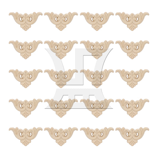 BQLZR Cabinet Door Applique Onlay Frame Cabinet Decor 1.6x1.6" Type C-15
