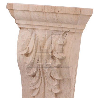 BQLZR Wood Carved Corner Onlay Furniture Door Decal 16x8x2.8cm BQLZR