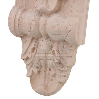 BQLZR Wood Carved Corner Onlay Furniture Door Decal 16x8x2.8cm BQLZR