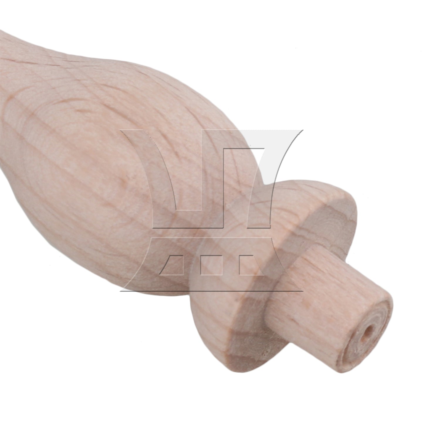BQLZR 20x BQLZR Beech Unfinished Wood Craft Spindles for Furniture Decoration H-83
