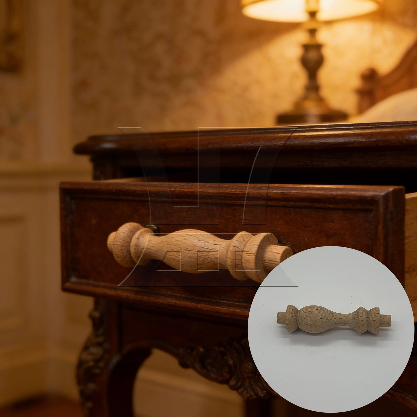BQLZR 20x BQLZR Beech Unfinished Wood Craft Spindles for Furniture Decoration H-83