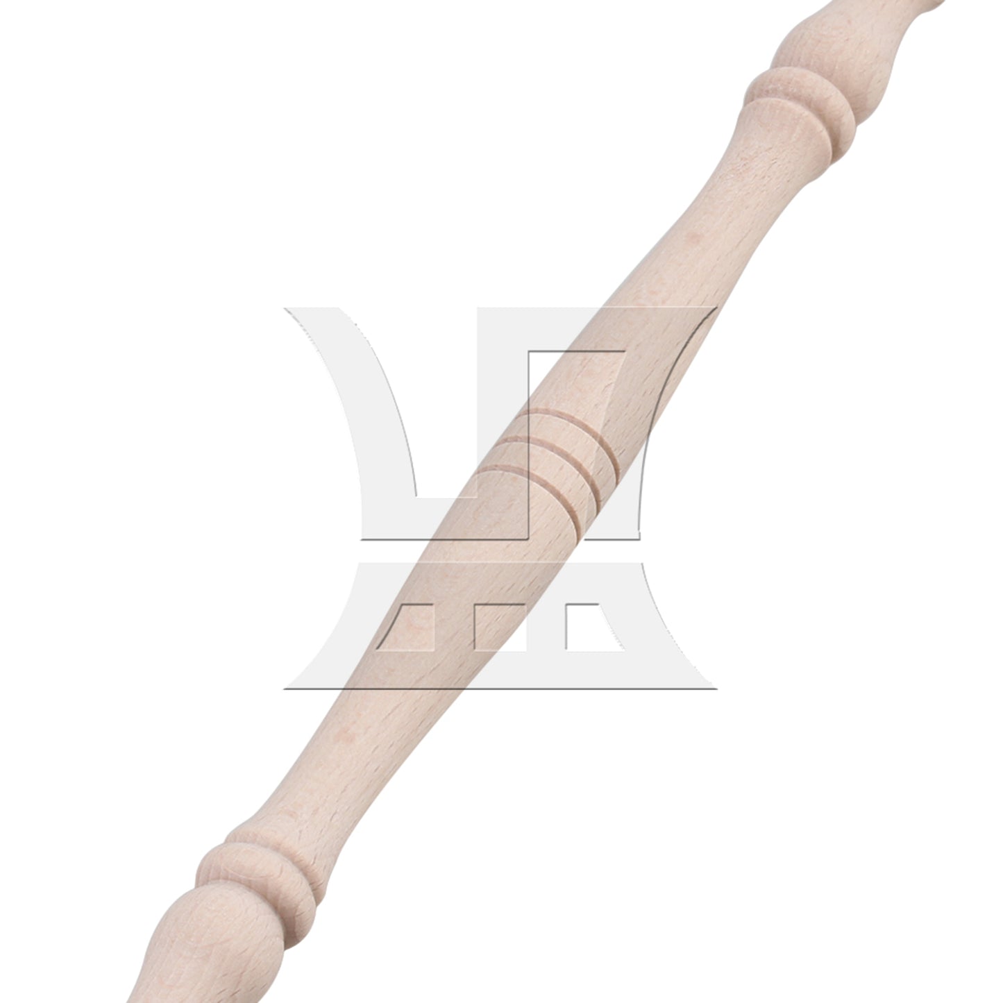 BQLZR 4 x Vintage Style Unfinished Wood Natural Cutout Wooden Spindle 27.5cm