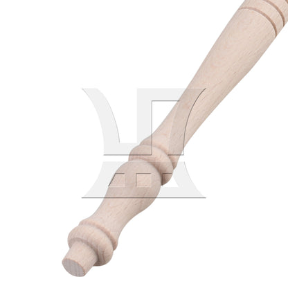 BQLZR 4 x Vintage Style Unfinished Wood Natural Cutout Wooden Spindle 27.5cm