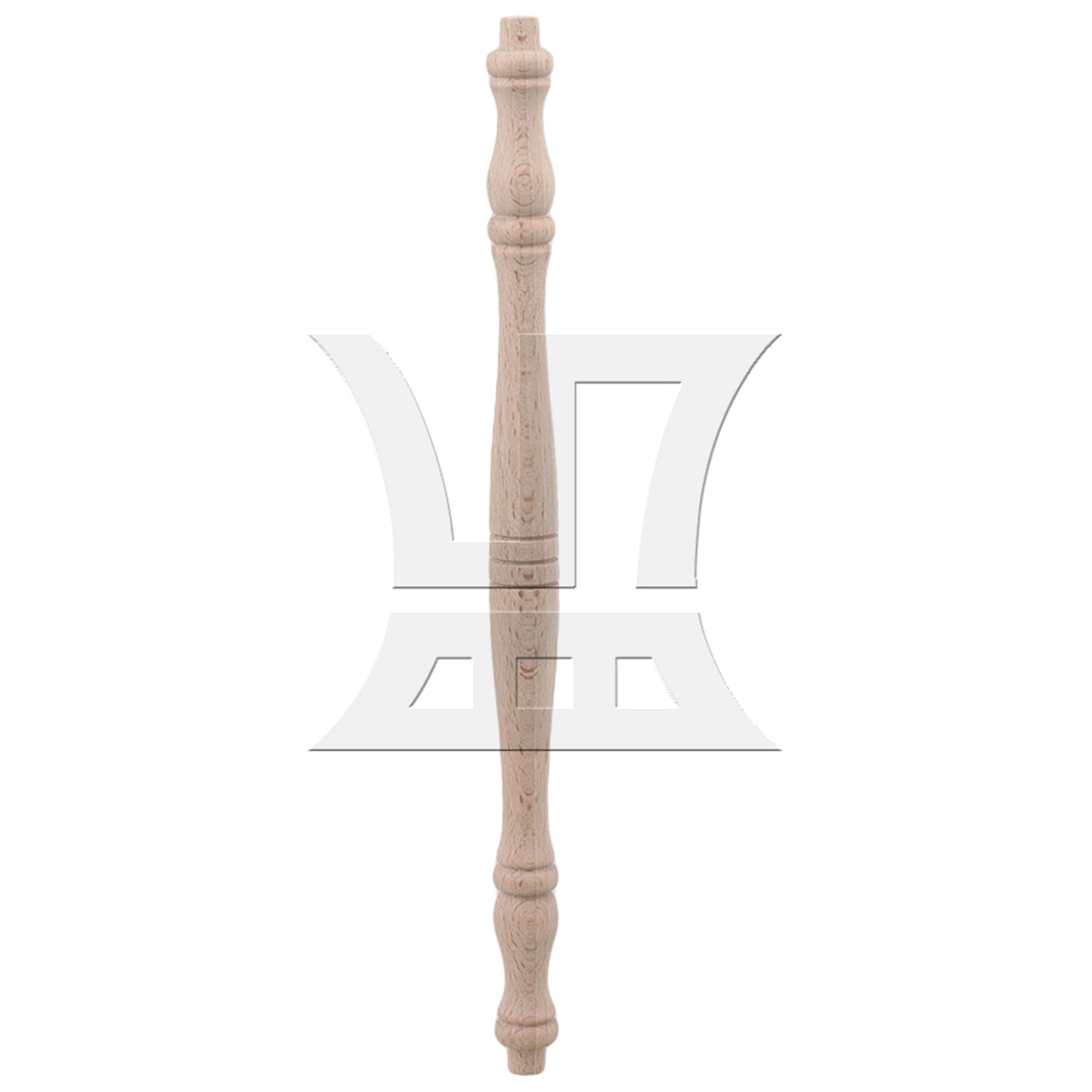 BQLZR 4 x Vintage Style Unfinished Wood Natural Cutout Wooden Spindle 27.5cm