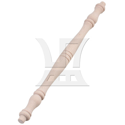 BQLZR 4 x Vintage Style Unfinished Wood Natural Cutout Wooden Spindle 27.5cm