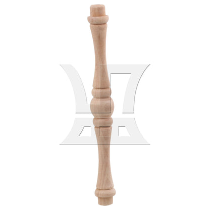 BQLZR 4 x Vintage Style Unfinished Wood Natural Cutout Wooden Spindle 15.5cm
