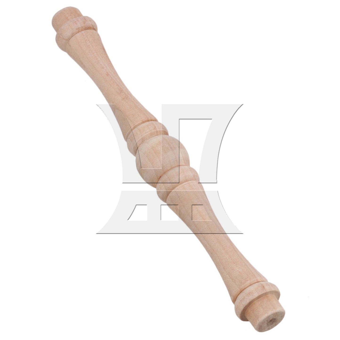 BQLZR 4 x Vintage Style Unfinished Wood Natural Cutout Wooden Spindle 15.5cm