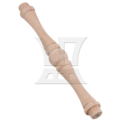BQLZR 4 x Vintage Style Unfinished Wood Natural Cutout Wooden Spindle 15.5cm