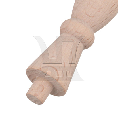 BQLZR  Vintage Style Unfinished Wood Natural Cutout Wooden Spindle 13.3cm