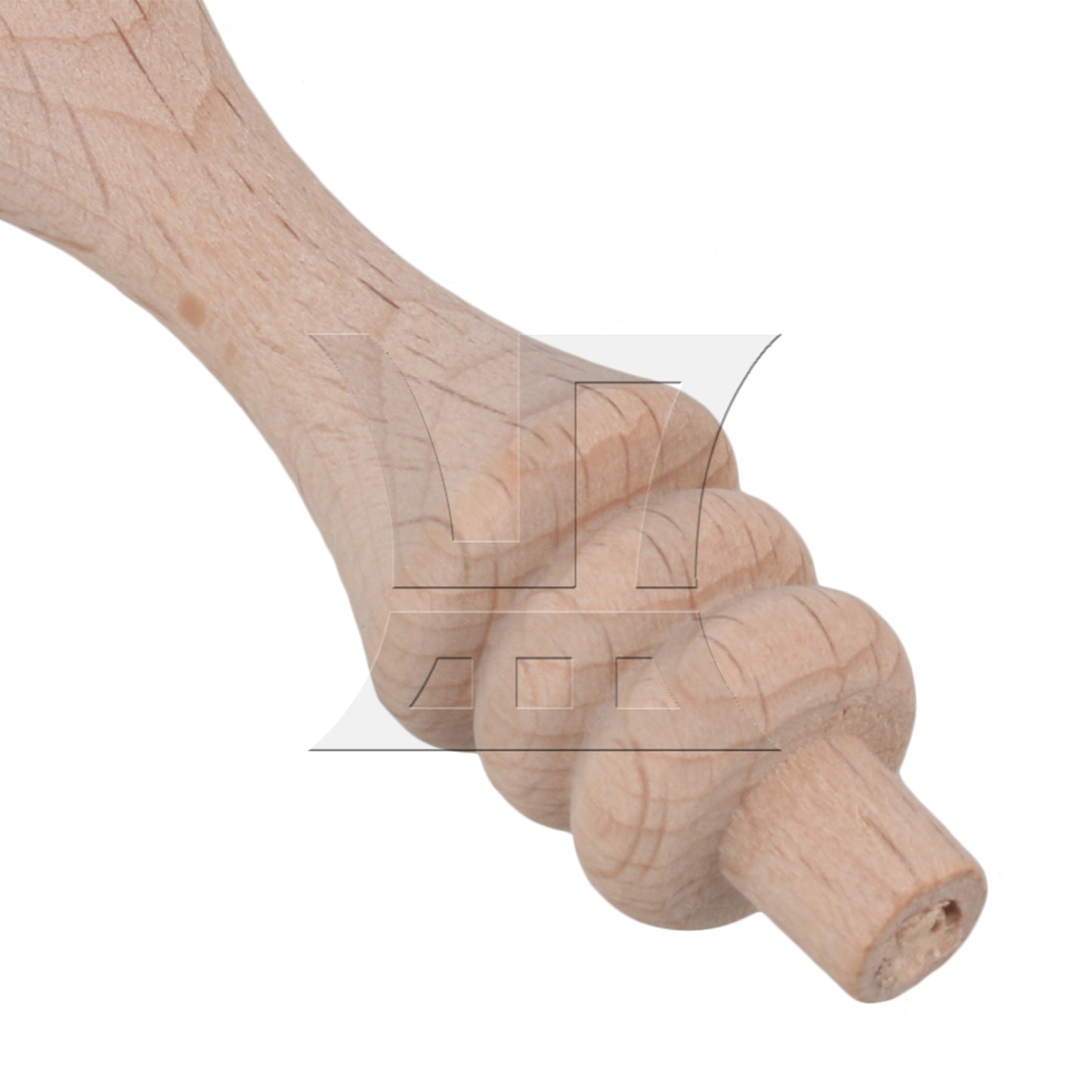 BQLZR  Vintage Style Unfinished Wood Natural Cutout Wooden Spindle 13.3cm