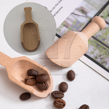 BQLZR BQLZR 3Inch Mini Beech Wooden Scoops Spoon Sugar Salt Flour Coffee Tool