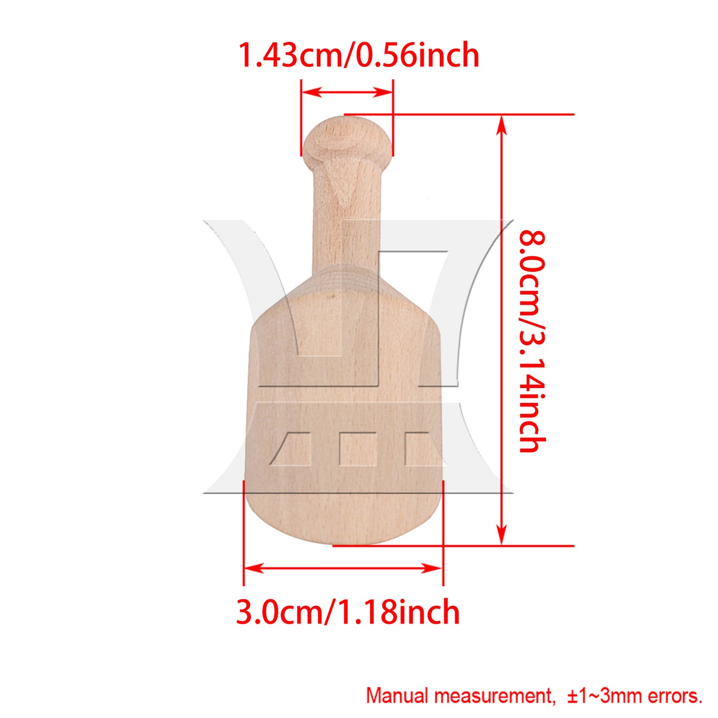 BQLZR BQLZR 3Inch Mini Beech Wooden Scoops Spoon Sugar Salt Flour Coffee Tool