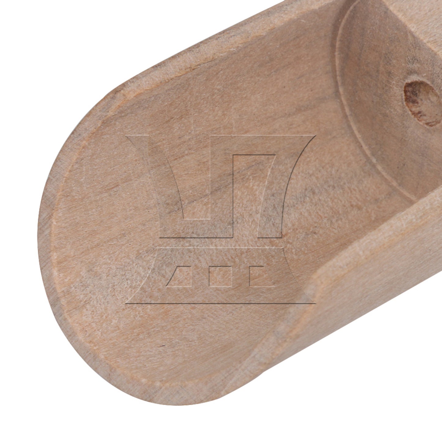 BQLZR  Unpainted Natural Wood Bath Salt Wooden Sugar Scoops Spoons 88x30mm