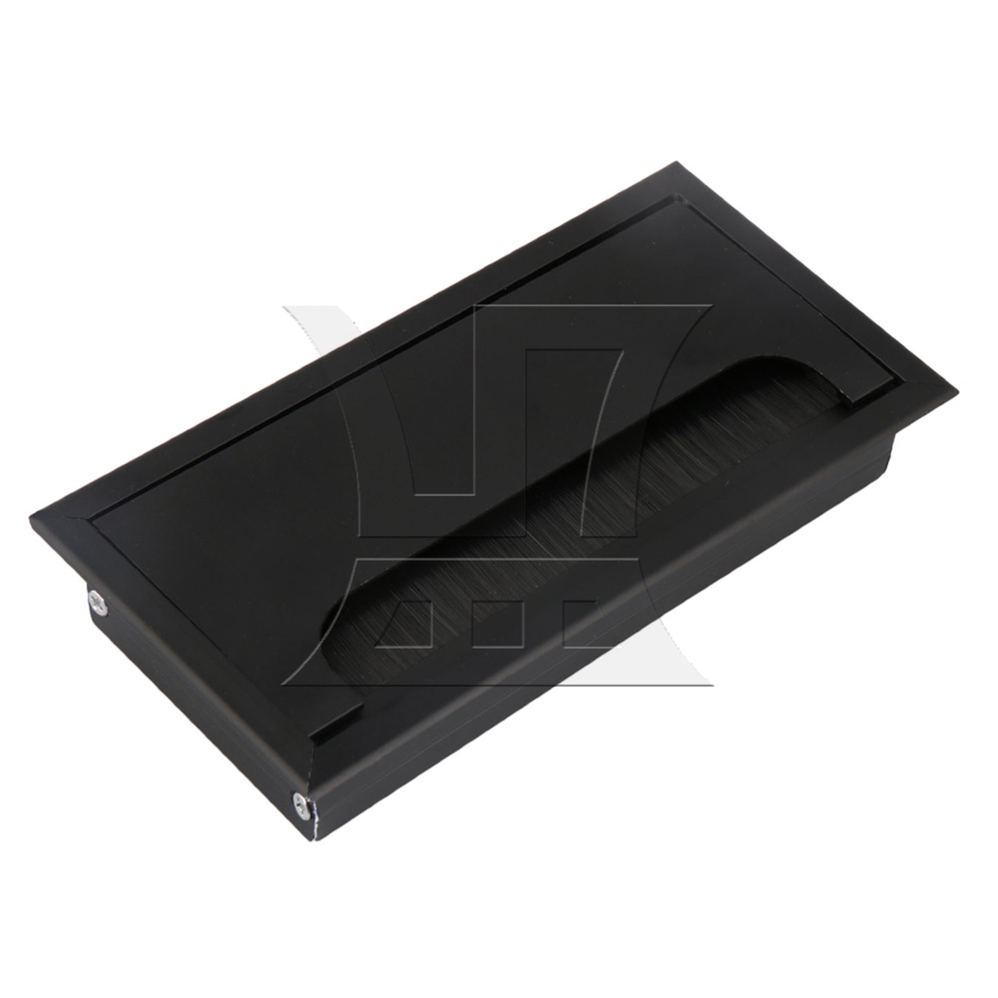 BQLZR Computer Desk Rectangle Wire Cable Grommet Hole Cover Black 16cm Length