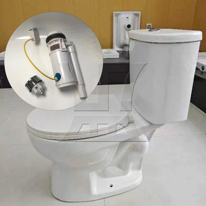 BQLZR Toilet Cistern Push Button Flush Valve for 2.36-2.95Inch Drainage