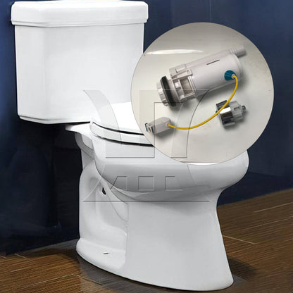 BQLZR Toilet Cistern Push Button Flush Valve for 2.36-2.95Inch Drainage