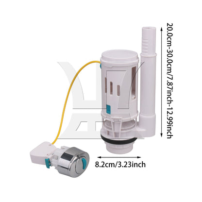 BQLZR Toilet Cistern Push Button Flush Valve for 2.36-2.95Inch Drainage