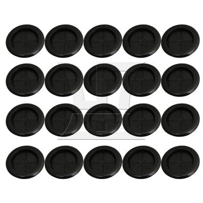 BQLZR 20pcs 40mm Single Side Round Rubber Wiring Grommet Gasket Wire BQLZR