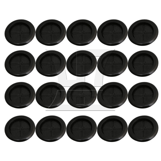 BQLZR 20pcs 40mm Single Side Round Rubber Wiring Grommet Gasket Wire BQLZR