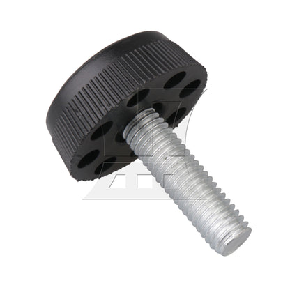 BQLZR M8 Female Thread 2x2cm Square Tube Insert End Cap With Adjust Feet BQLZR