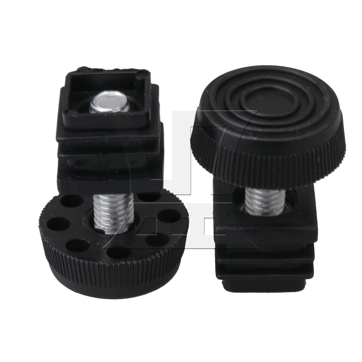 BQLZR M8 Female Thread 2x2cm Square Tube Insert End Cap With Adjust Feet BQLZR