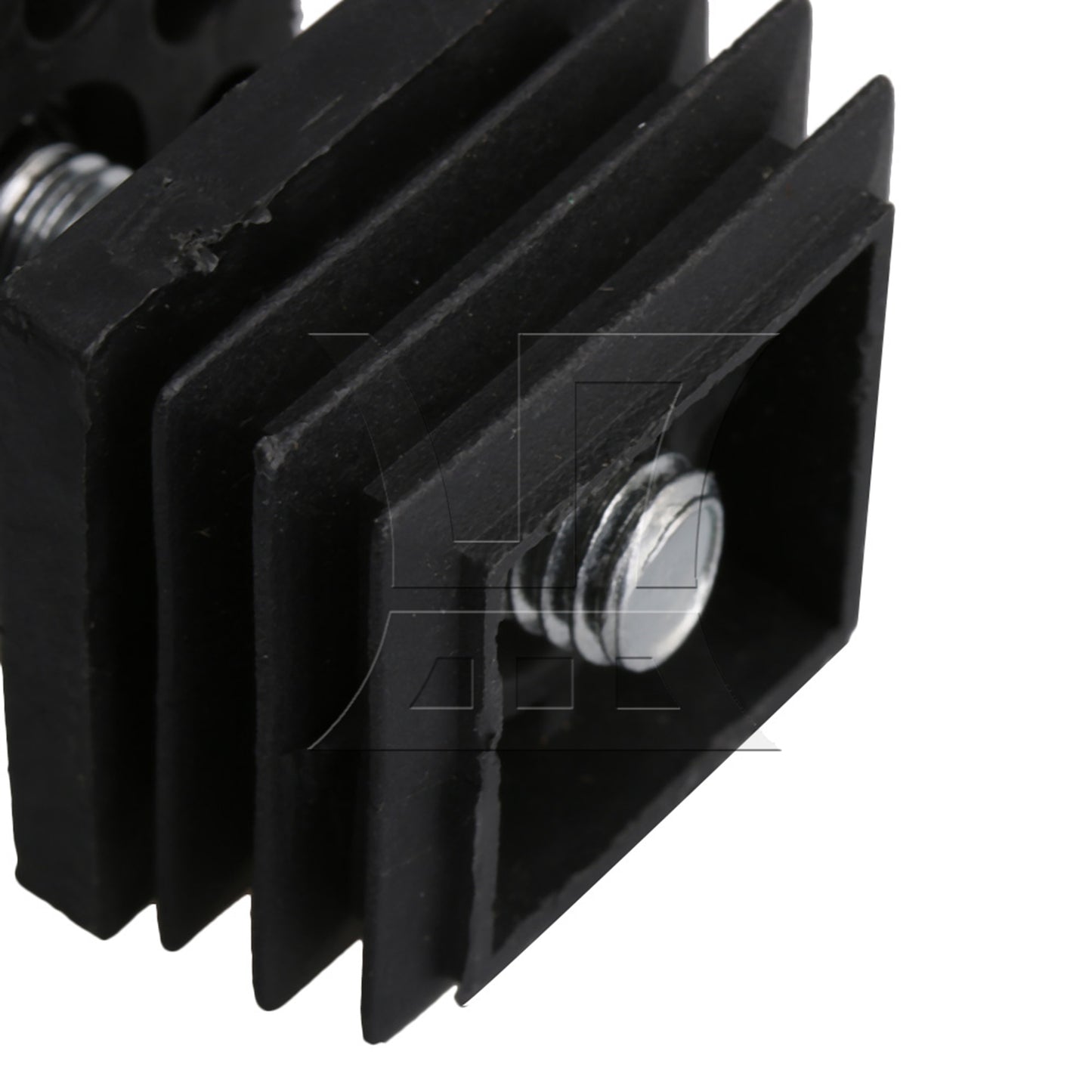 BQLZR M8 Female Thread 3x3cm Square Tube Insert End With Adjust Feet BQLZR