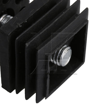 BQLZR M8 Female Thread 3x3cm Square Tube Insert End With Adjust Feet BQLZR