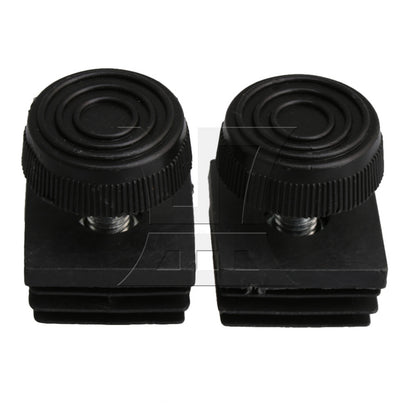 BQLZR M8 Female Thread 3x3cm Square Tube Insert End With Adjust Feet BQLZR