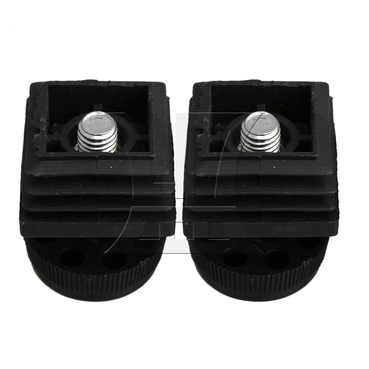 BQLZR M8 Female Thread 3x3cm Square Tube Insert End With Adjust Feet BQLZR