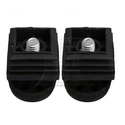 BQLZR M8 Female Thread 3x3cm Square Tube Insert End With Adjust Feet BQLZR