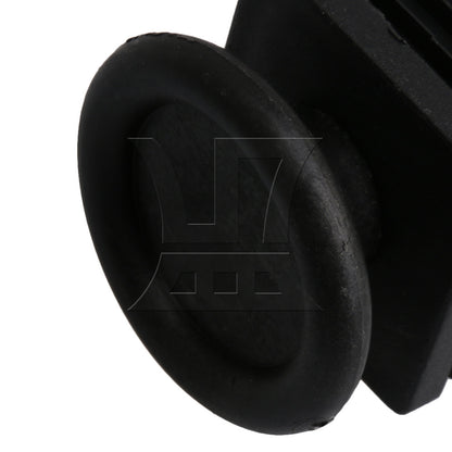 BQLZR M8 Female Thread 4x4cm Square Tube Insert End With Thread Feet BQLZR