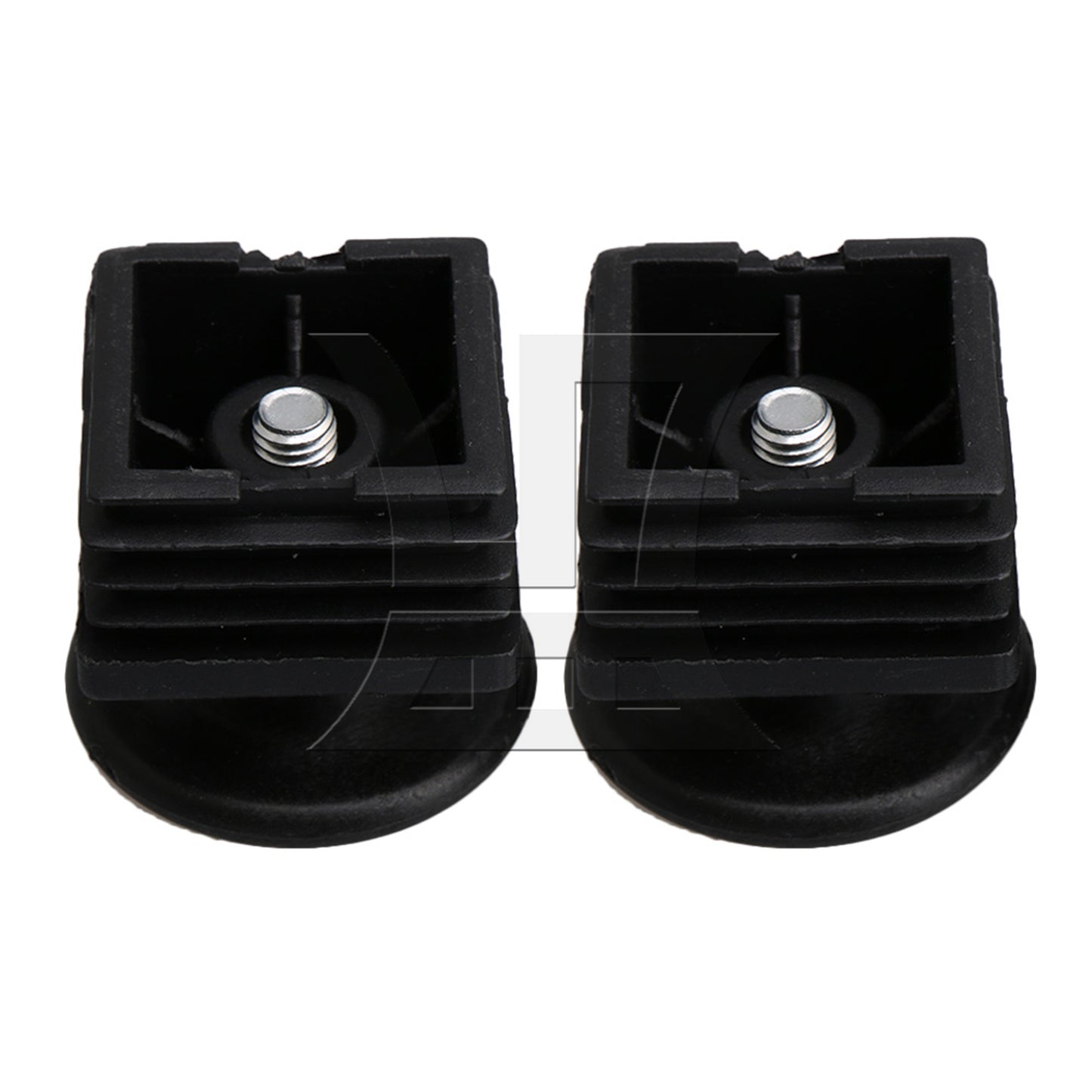 BQLZR M8 Female Thread 4x4cm Square Tube Insert End With Thread Feet BQLZR