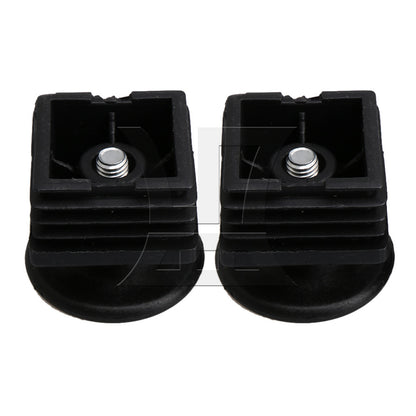 BQLZR M8 Female Thread 4x4cm Square Tube Insert End With Thread Feet BQLZR