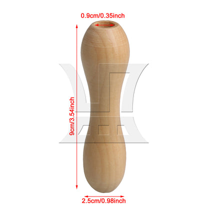 BQLZR  9x2.5cm Wood color Wooden File Handle Fit File Tools DIY Hardwood