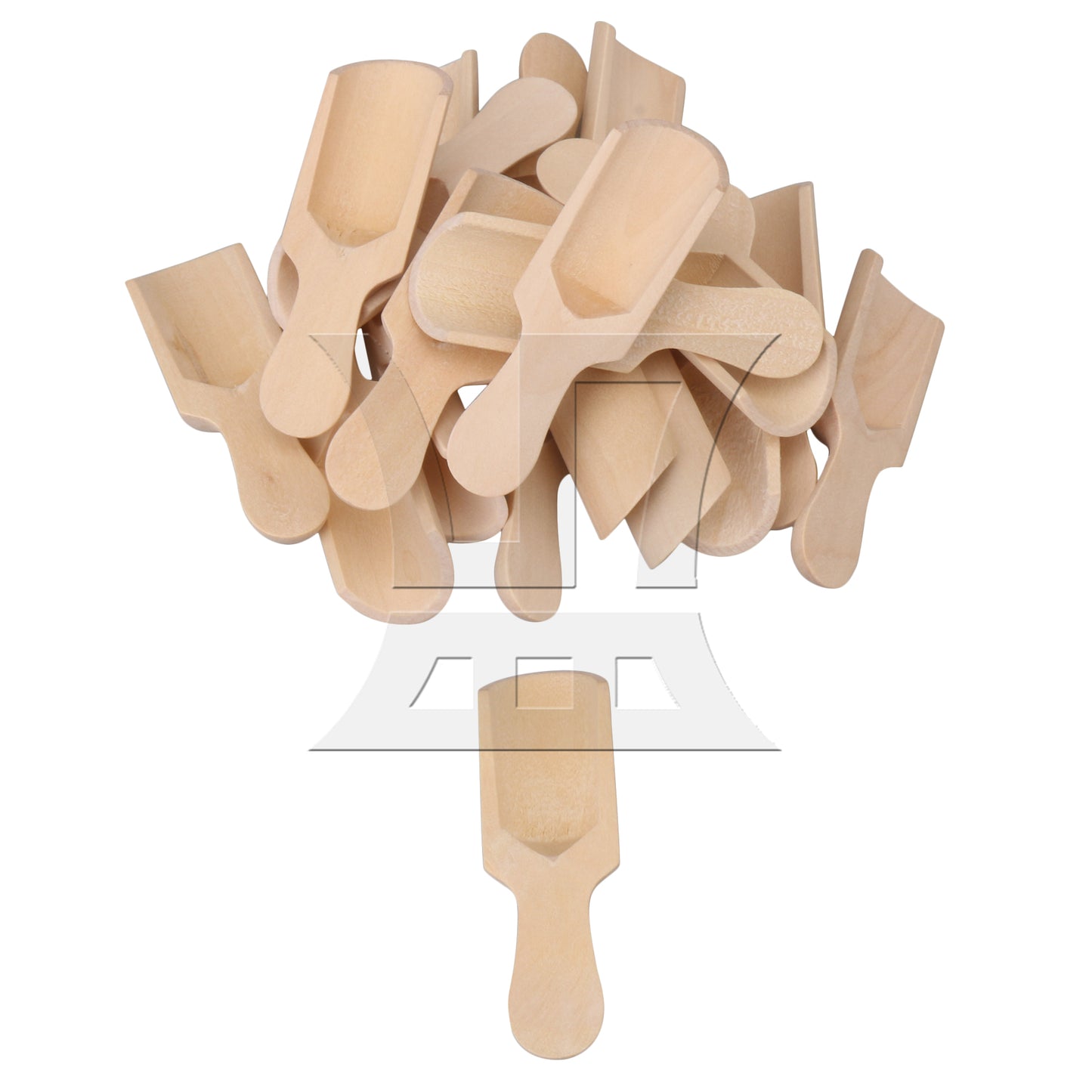 BQLZR 2.87" x 0.94" Mini Wooden Spoons Kitchen Teaspoon Condiment Utensil