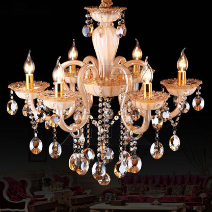 BQLZR  8CM High Gold Chandelier Socket Cover Candelabra Base E14