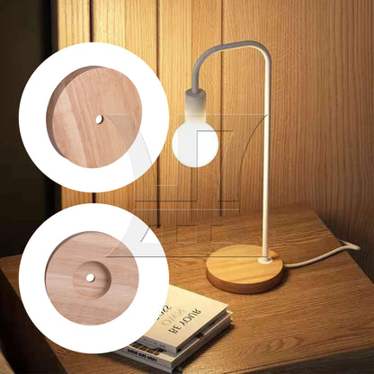 BQLZR Wooden Table Lamp Bases DIY Household Floor Lamp Table Light 12cm Dia