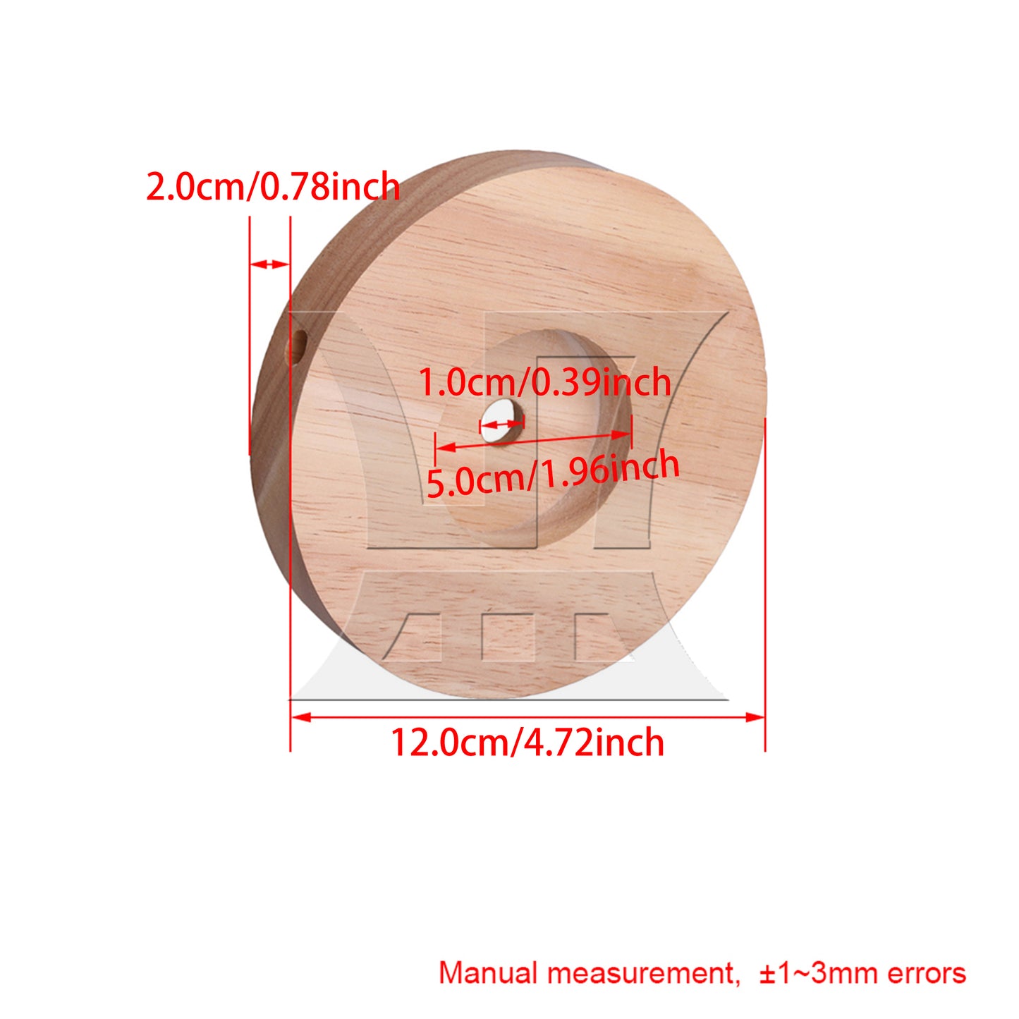 BQLZR Wooden Table Lamp Bases DIY Household Floor Lamp Table Light 12cm Dia