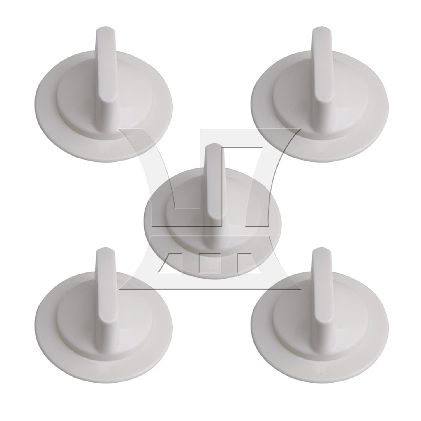 BQLZR Dryer Timer Control Knob Replacement for WE1M652 White 7.1x4.5cm