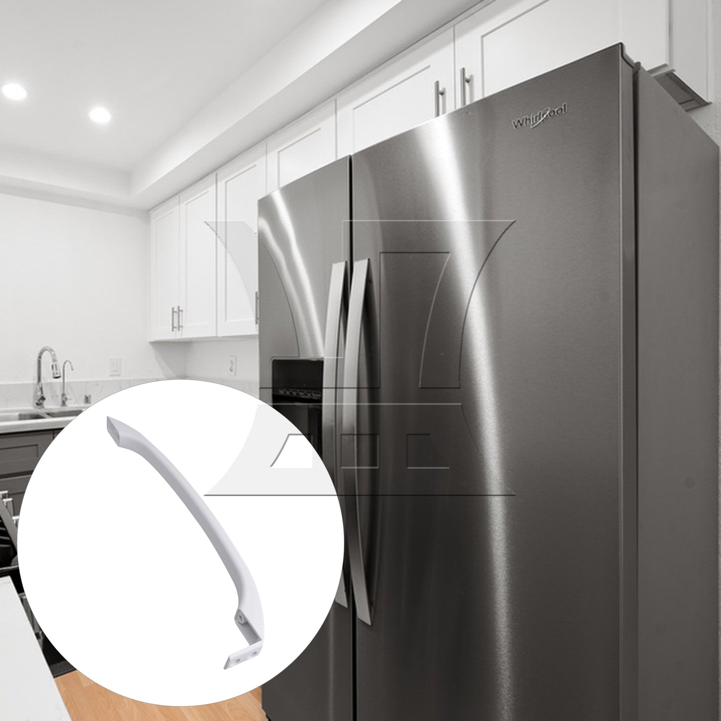 BQLZR White Refrigerator Door Handle Replacement for 218428101 AH427922