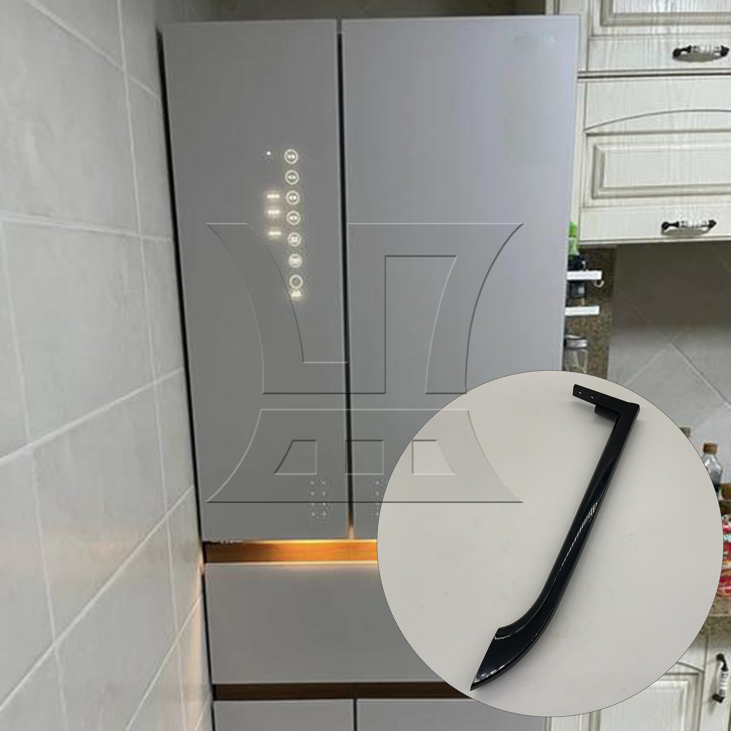 BQLZR  Black Refrigerator Door Handle 5304506471