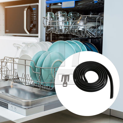 BQLZR 50 CM L 2 CM W Plastic Dishwasher Door Sealing Strip Gasket Replaces 2409202