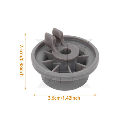 BQLZR Plastic 165314 Dishwasher Lowe Basket Wheel Rack Roller Replaces 00420198