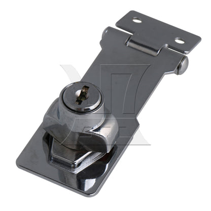 BQLZR 3" Security Hasp Staple Keyed Lock w/Alike Key for Home Hardware